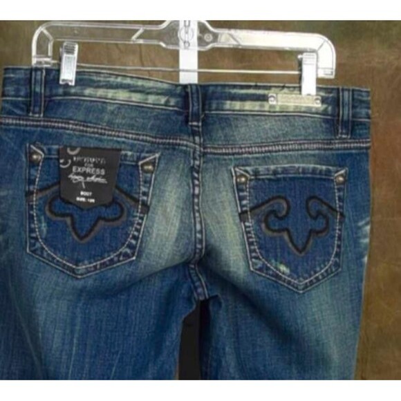 ReRock for Express Distressed Faded Boot Cut Size 12 R NWT - Picture 4 of 4